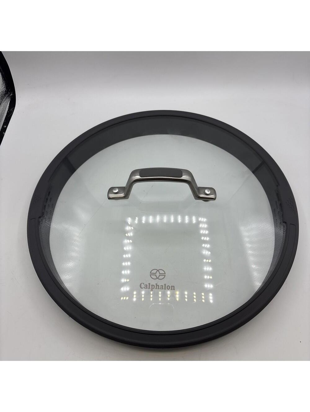 Calphalon Replacement Strainer Lid 12" Glass And Silicon Rubber LID ONLY